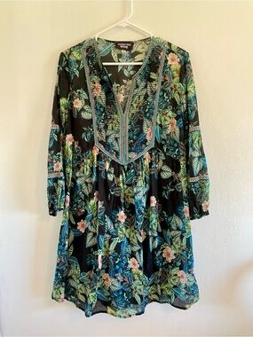 Johnny Was Workshop Cotton Monkey & Floral Dress